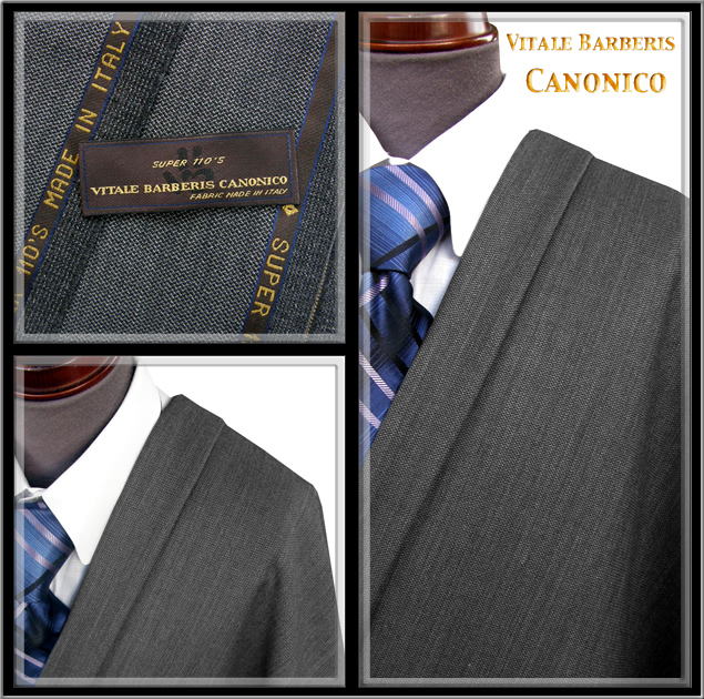 未使用品タグ付き VITALE BARBERIS CANONICO スーツ ブラック イタリア